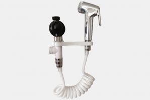 白色馬桶伴侶噴槍電話(huà)線(xiàn)婦洗器軟管